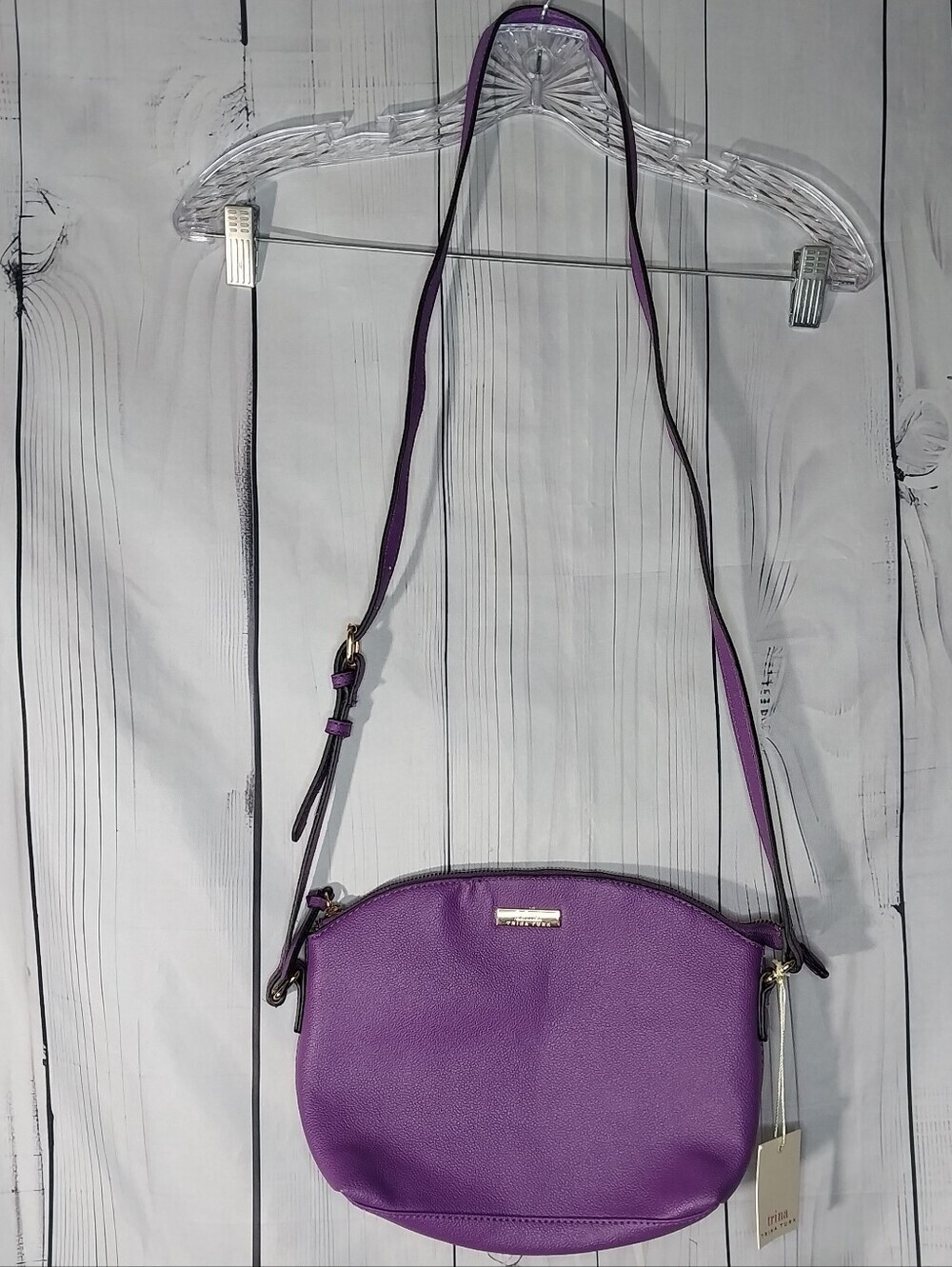 Trina Turk Purple Crossbody Dome Everday Chic Bag NWT